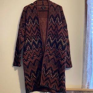 Lucky Brand open sweater, size medium